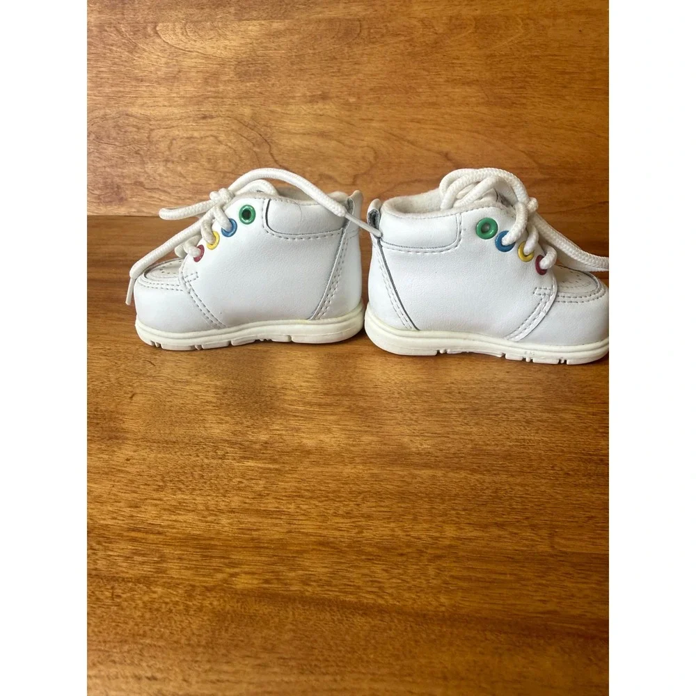RARE Vintage Disney Winnie Pooh Tigger Piglet Baby 1 High Top Shoes Choo Choo